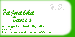 hajnalka danis business card